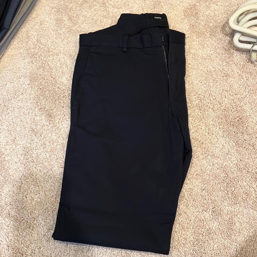 Theory Zaine H Ice Cotton Twill Navy 32 Slim